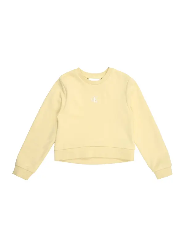 Calvin Klein Jeans Calvin Klein Jeans Sweater majica  svijetložuta / bijela