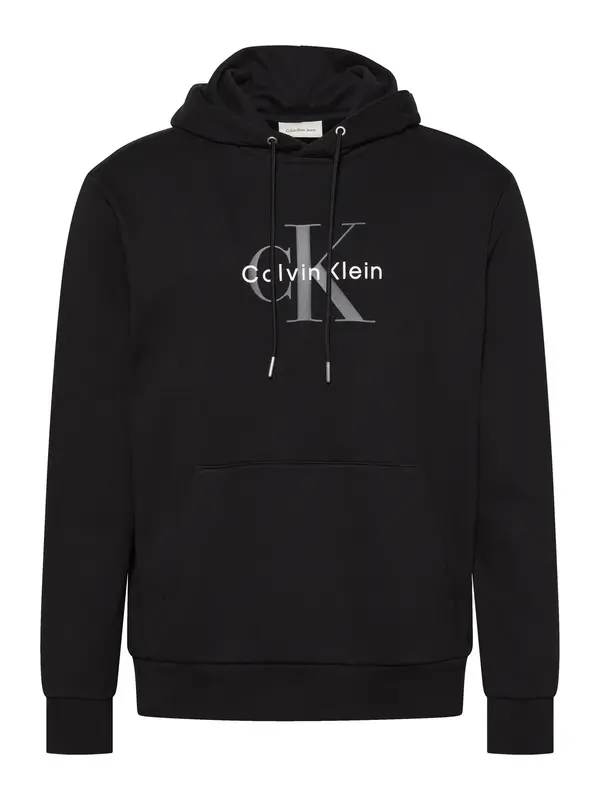 Calvin Klein Jeans Calvin Klein Jeans Sweater majica  tamo siva / crna / prljavo bijela