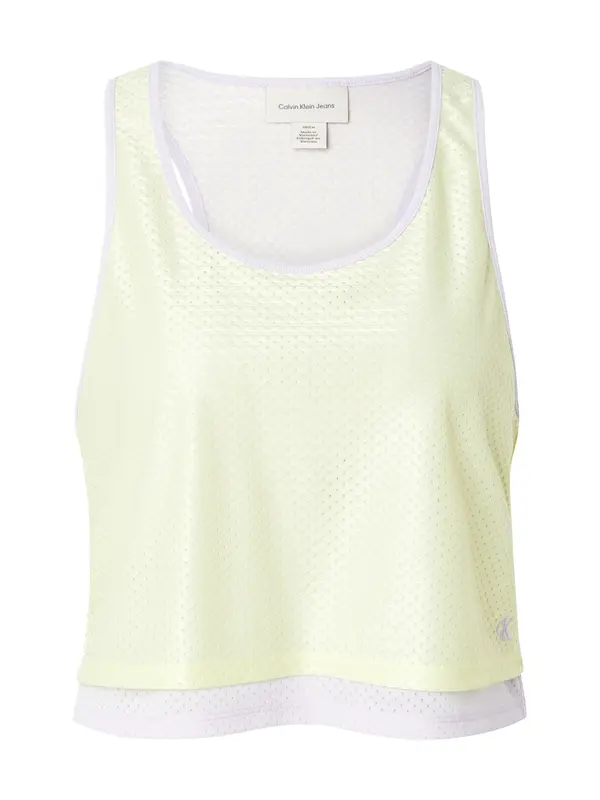 Calvin Klein Jeans Calvin Klein Jeans Top 'PRIDE'  pastelno zelena / bijela