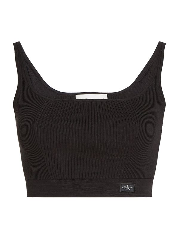 Calvin Klein Jeans Calvin Klein Jeans Top s naramenicama  crna