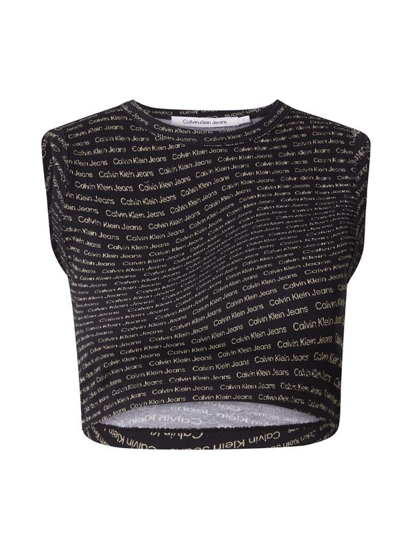 Calvin Klein Jeans Calvin Klein Jeans Top  šampanjac / crna