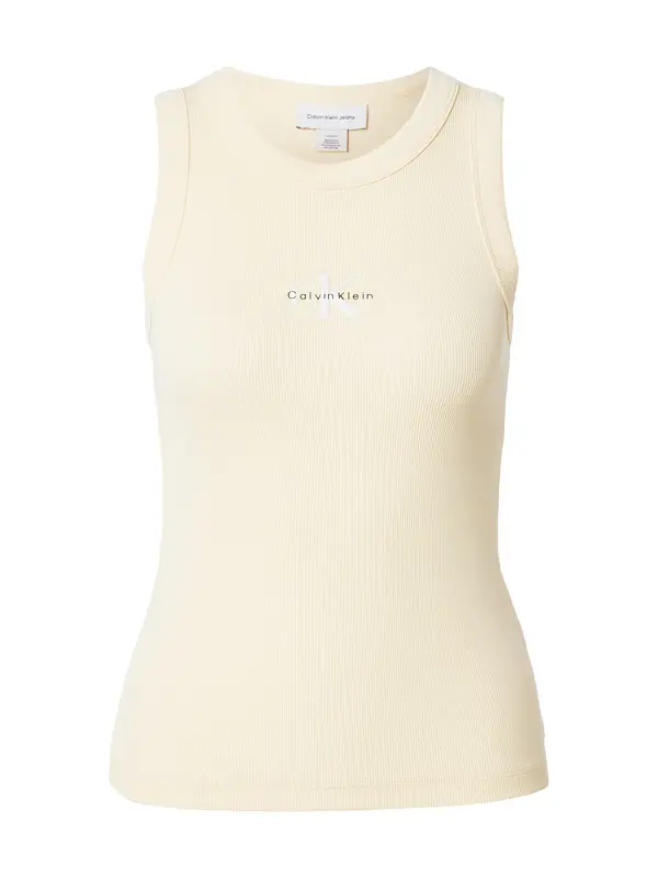Calvin Klein Jeans Calvin Klein Jeans Top  svijetložuta / crna / bijela