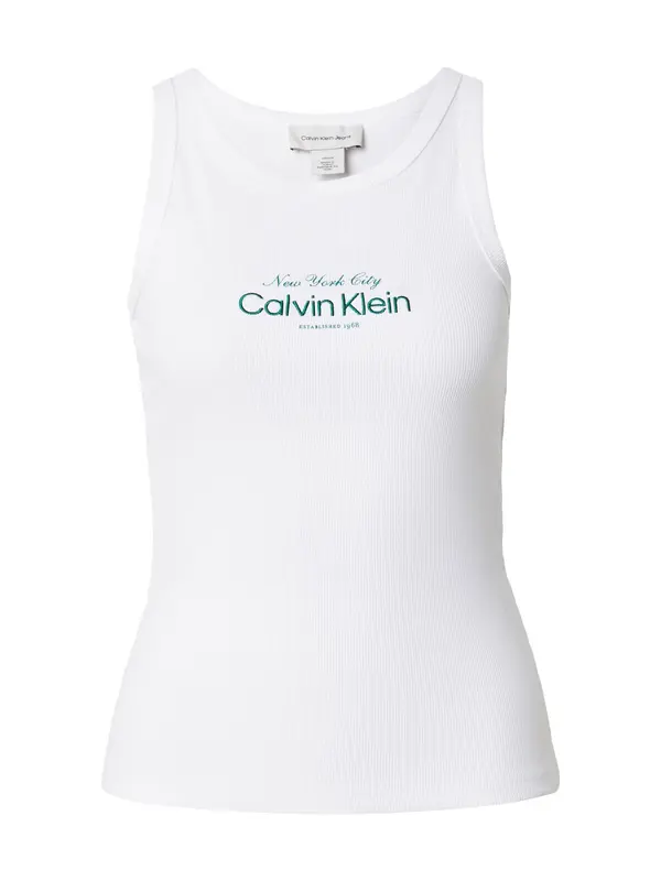 Calvin Klein Jeans Calvin Klein Jeans Top  tamno zelena / bijela