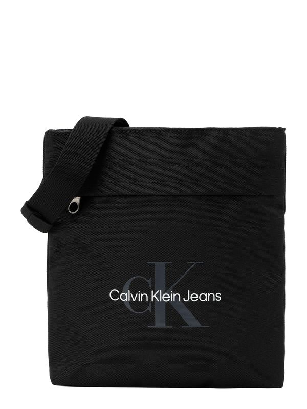 Calvin Klein Jeans Calvin Klein Jeans Torba preko ramena 'Essentials'  siva / crna / bijela