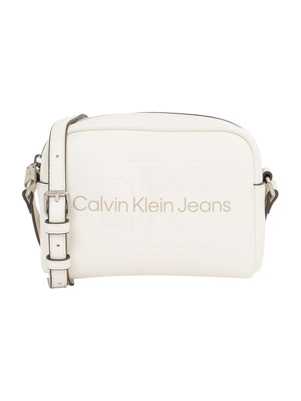 Calvin Klein Jeans Calvin Klein Jeans Torba preko ramena  svijetlobež / bijela