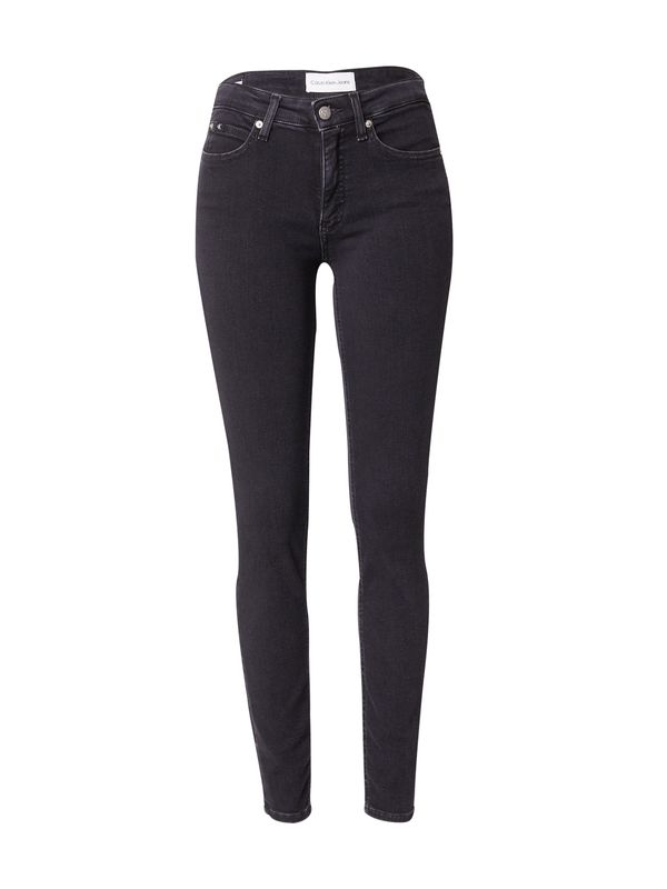 Calvin Klein Jeans Calvin Klein Jeans Traperice 'MID RISE SKINNY'  crni traper