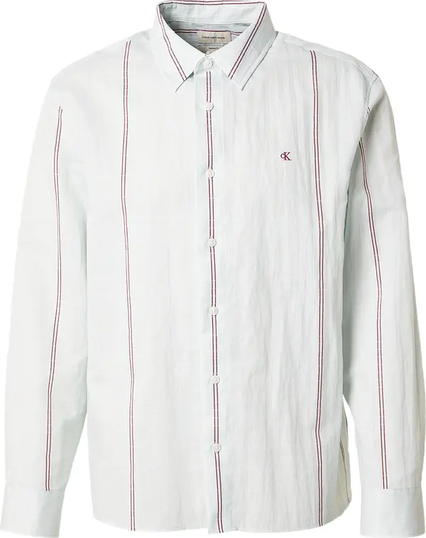 Calvin Klein Calvin Klein Košulja  pastelno plava / trešnja crvena / bijela