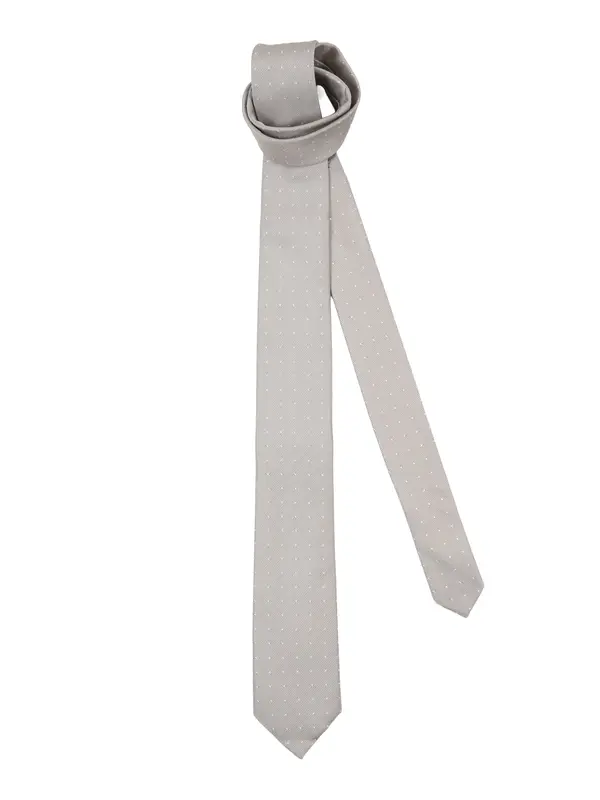 Calvin Klein Calvin Klein Kravata 'SKOKIE'  tamno bež / bijela