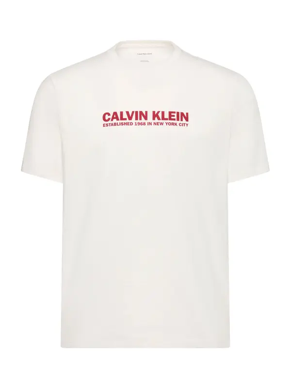 Calvin Klein Calvin Klein Majica '30s'  tamno crvena / bijela