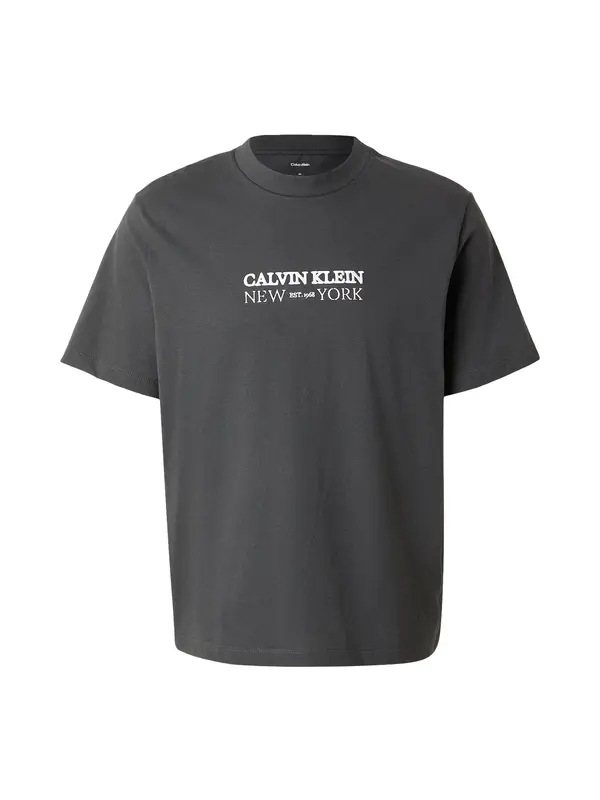Calvin Klein Calvin Klein Majica  antracit siva / bijela