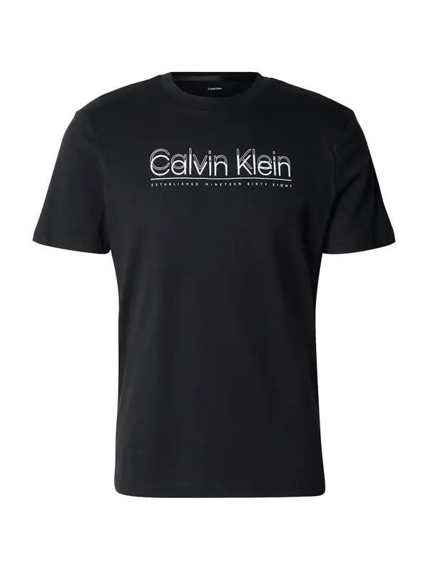 Calvin Klein Calvin Klein Majica  crna / bijela