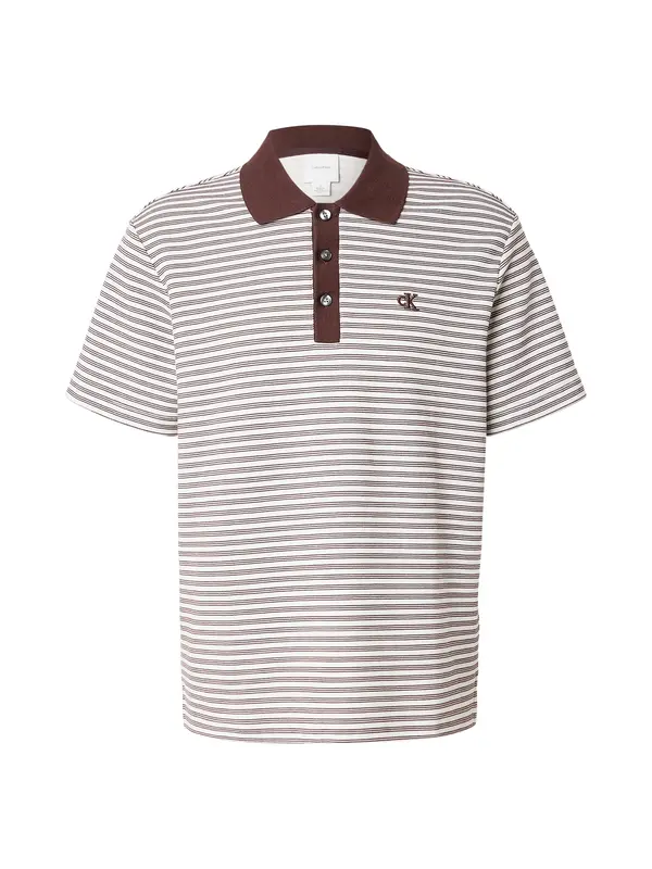 Calvin Klein Calvin Klein Majica  smeđa / prljavo bijela