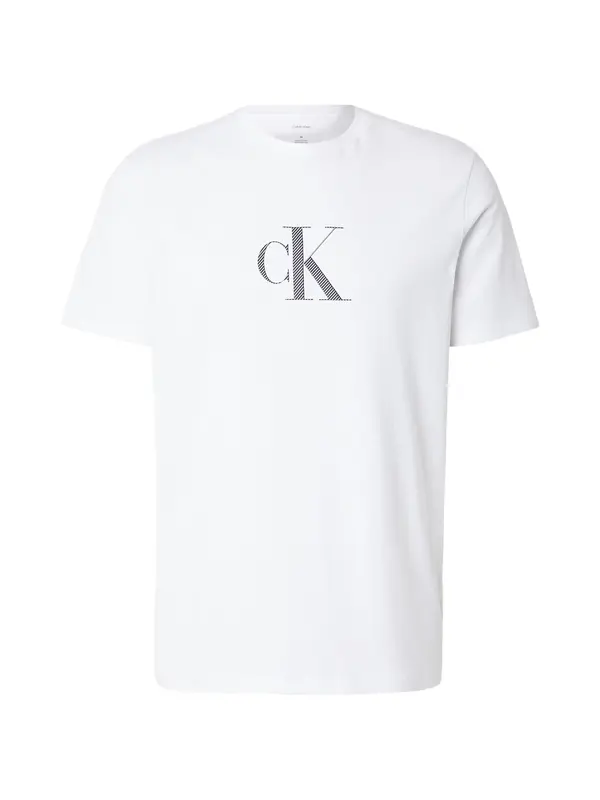Calvin Klein Calvin Klein Majica  svijetlosiva / crna / bijela