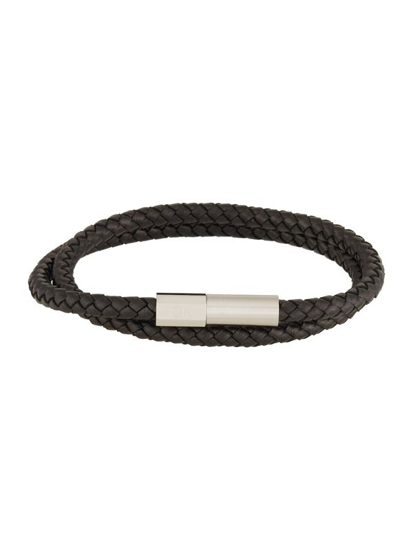 Calvin Klein Calvin Klein Narukvica 'INDUSTRIAL FACETS'  crna / srebro