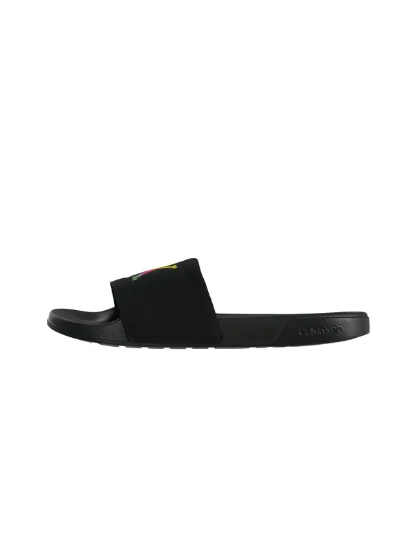 Calvin Klein Calvin Klein Natikače s potpeticom 'Ombre Logo Strap'  žuta / zelena / roza / crna