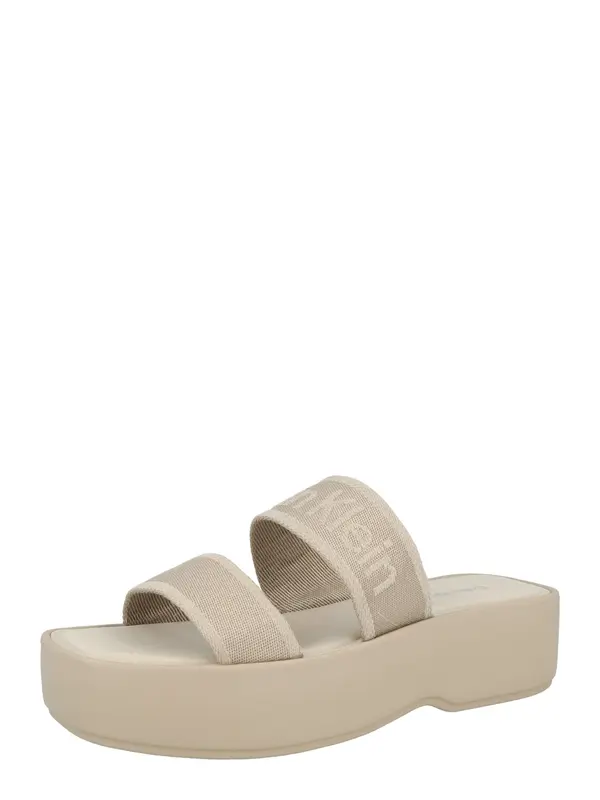 Calvin Klein Calvin Klein Natikače s potpeticom  taupe siva / bež siva