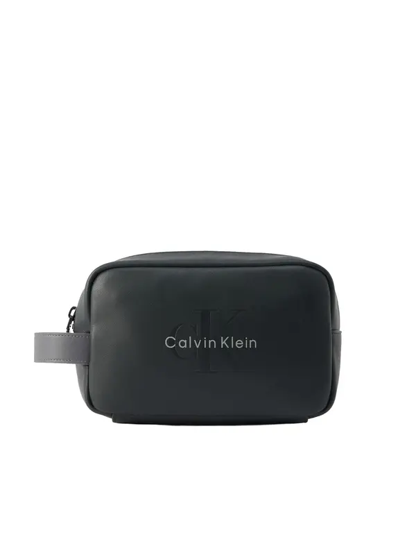 Calvin Klein Calvin Klein Neseser 'Bold'  svijetlosiva / crna