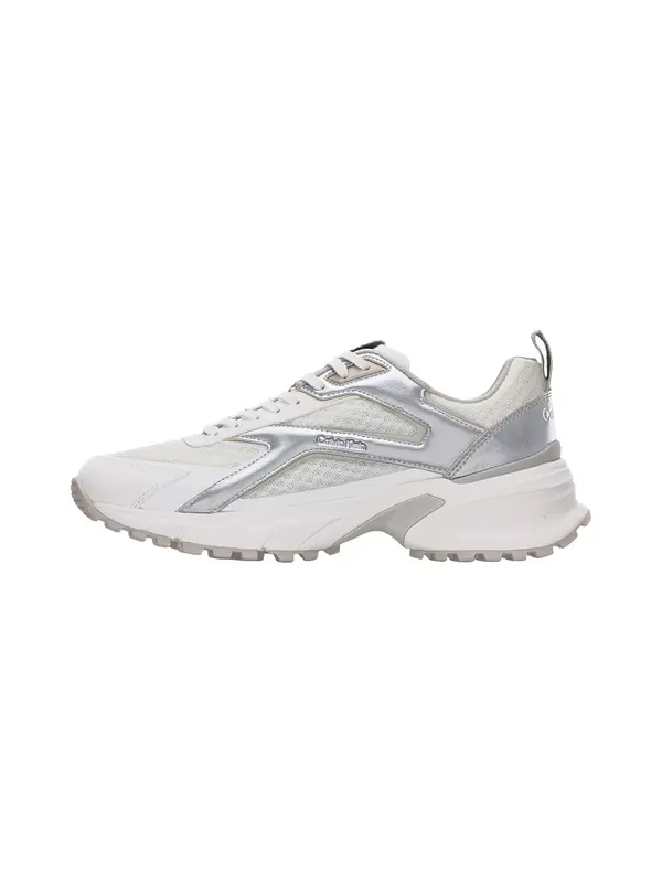 Calvin Klein Calvin Klein Niske tenisice 'HIKE RUN'  srebro / bijela