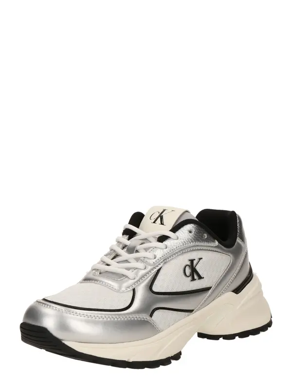 Calvin Klein Calvin Klein Niske tenisice 'HIKE RUNNER'  crna / srebro / bijela