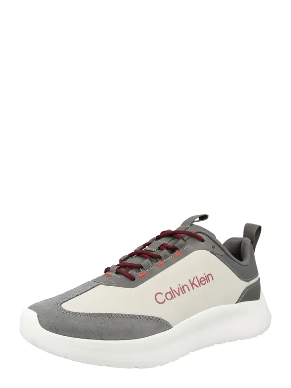 Calvin Klein Calvin Klein Niske tenisice  siva / crvena / bijela