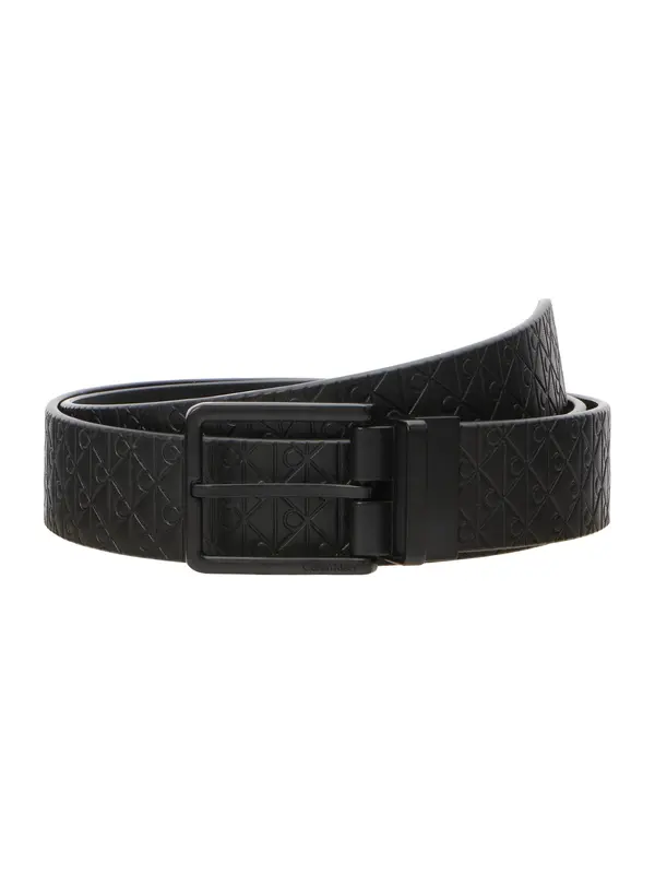 Calvin Klein Calvin Klein Remen 'Emblem Print Adjustable Reversible'  crna