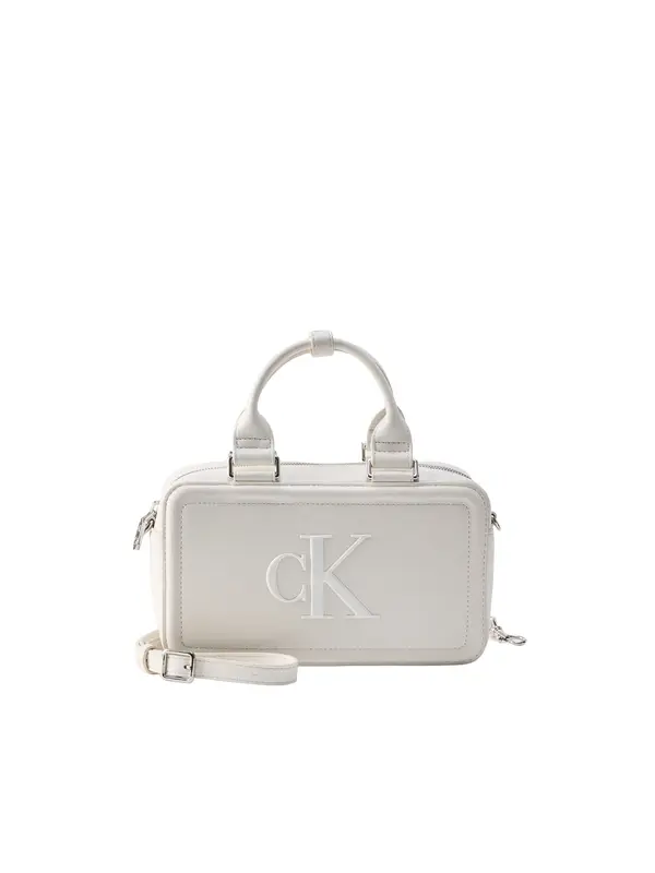 Calvin Klein Calvin Klein Ručna torbica 'BOLD CK ELONGATED'  bijela