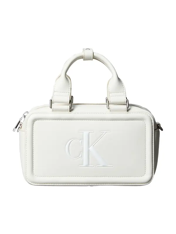 Calvin Klein Calvin Klein Ručna torbica 'BOLD ELONGATED MINI'  vuneno bijela
