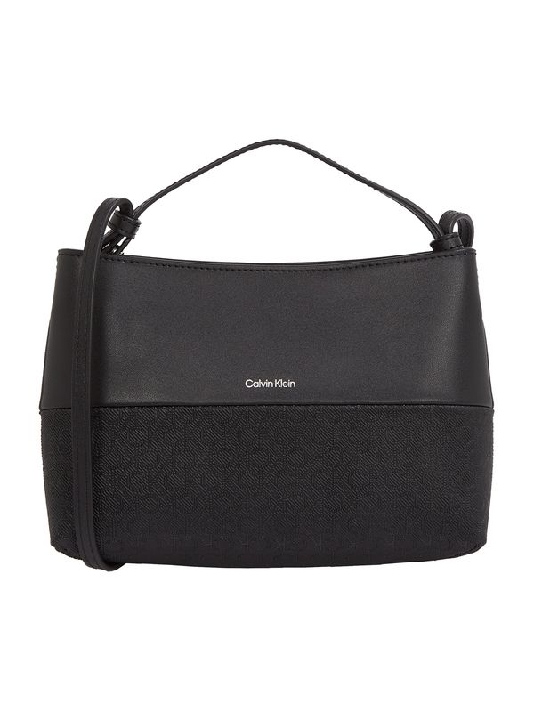 Calvin Klein Calvin Klein Ručna torbica 'MIXMEDIA'  crna / srebro