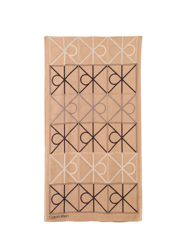Calvin Klein Calvin Klein Šal  cappuccino / lila / crna / prljavo bijela