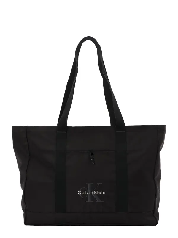Calvin Klein Calvin Klein Shopper torba 'BOLD'  crna / bijela
