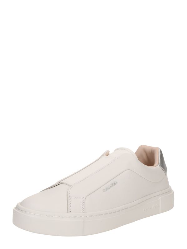 Calvin Klein Calvin Klein Slip On tenisice 'CUPSOLE'  srebro / bijela