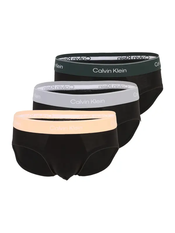 Calvin Klein Calvin Klein Slip  siva / kraljevski zelena / marelica / crna