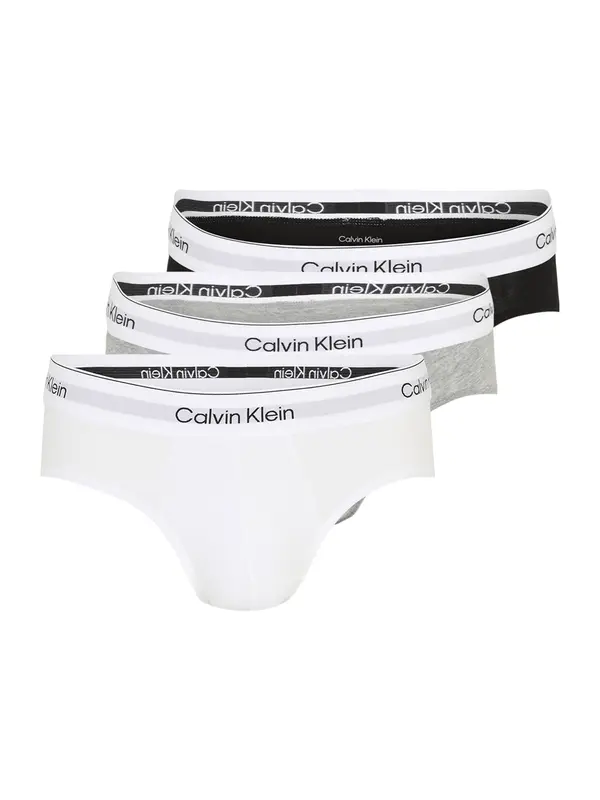 Calvin Klein Calvin Klein Slip  siva melange / crna / prljavo bijela