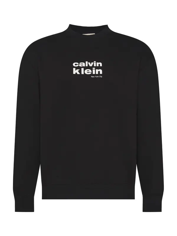 Calvin Klein Calvin Klein Sweater majica  crna / bijela