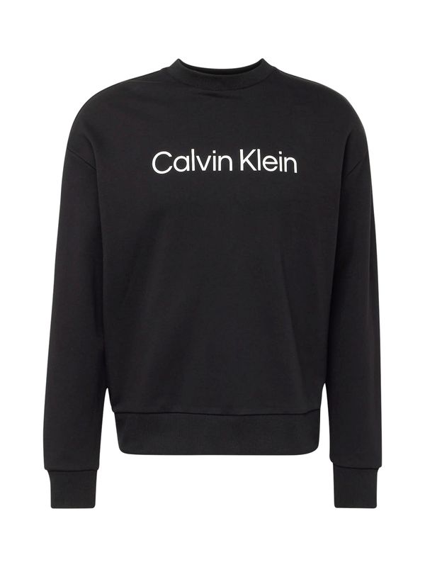 Calvin Klein Calvin Klein Sweater majica 'Hero'  crna / bijela