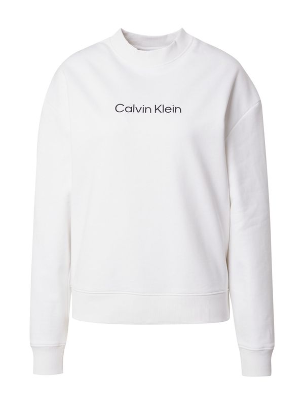Calvin Klein Calvin Klein Sweater majica 'Hero'  crna / prljavo bijela