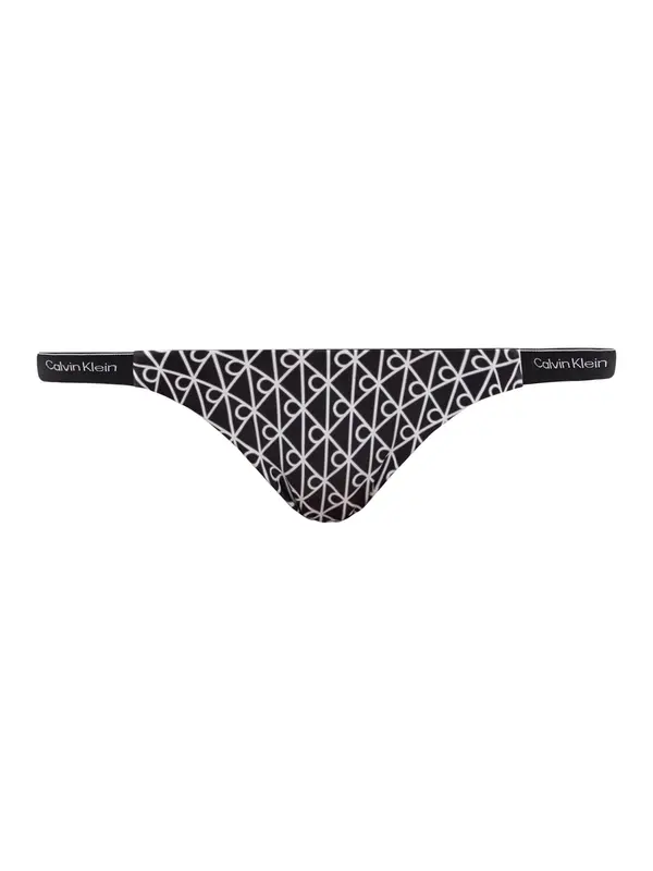 Calvin Klein Swimwear Calvin Klein Swimwear Bikini donji dio  crna / bijela