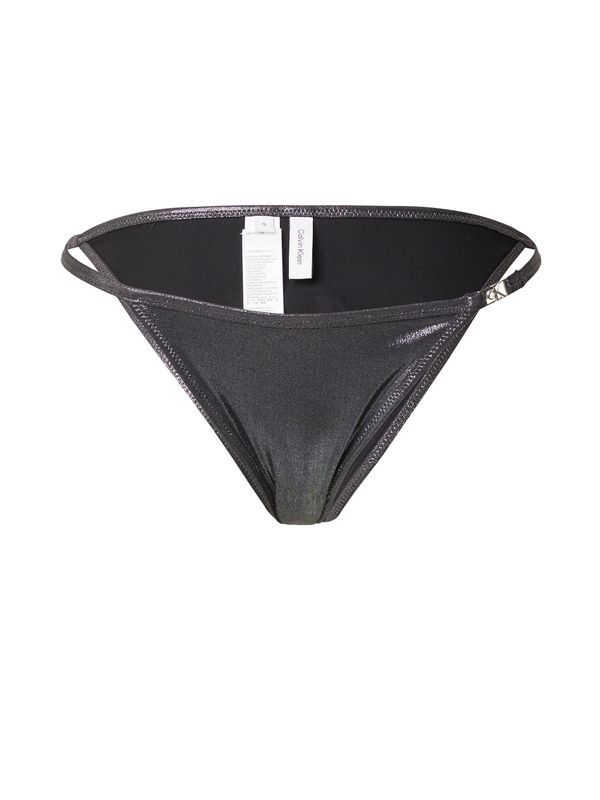 Calvin Klein Swimwear Calvin Klein Swimwear Bikini donji dio  crna / srebro