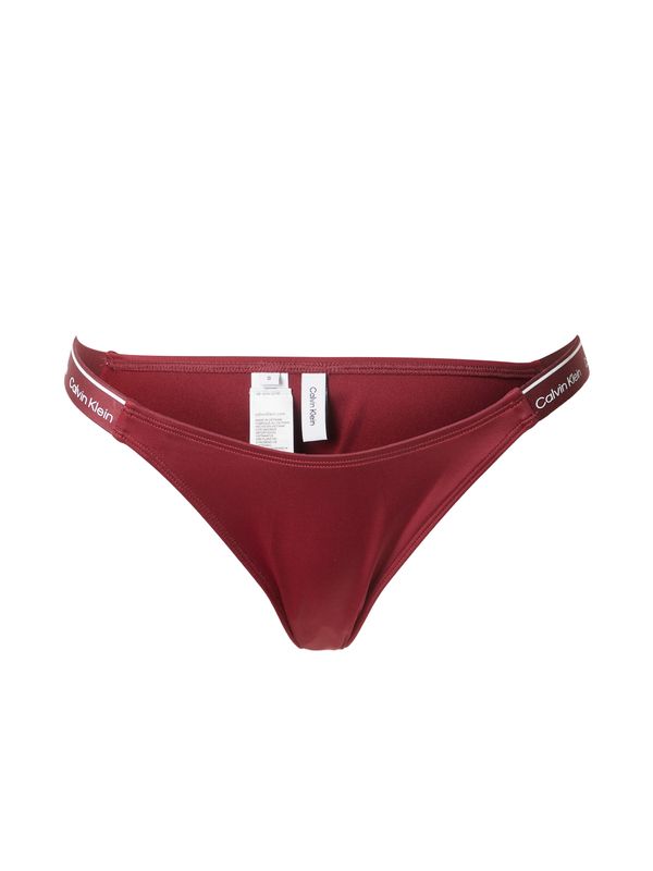 Calvin Klein Swimwear Calvin Klein Swimwear Bikini donji dio  ljubičasto crvena / bijela
