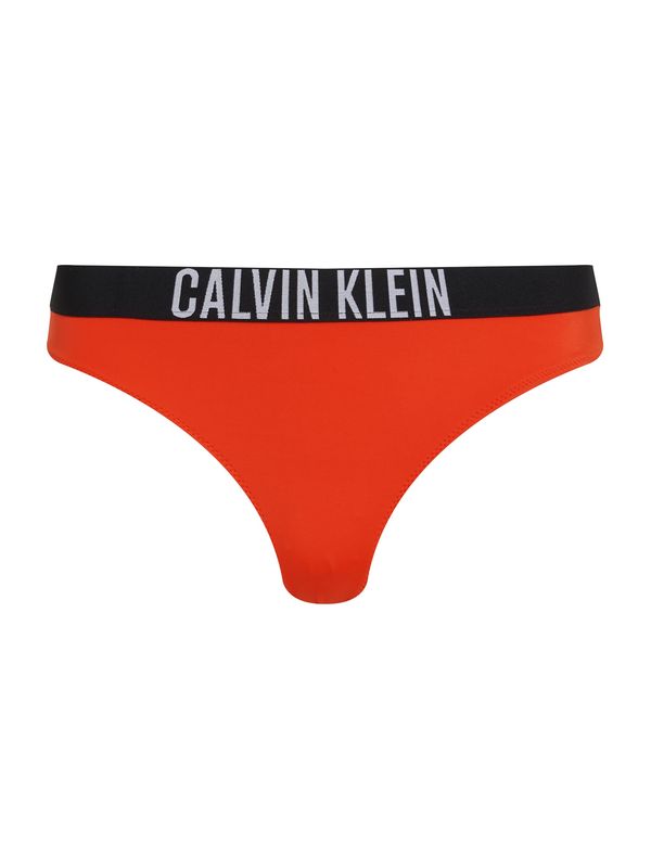 Calvin Klein Swimwear Calvin Klein Swimwear Bikini donji dio  neonsko crvena / crna / prljavo bijela