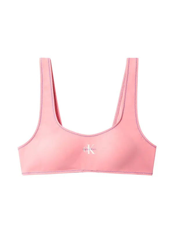 Calvin Klein Swimwear Calvin Klein Swimwear Bikini gornji dio 'CK Monogram'  ljubičasta / roza / bijela