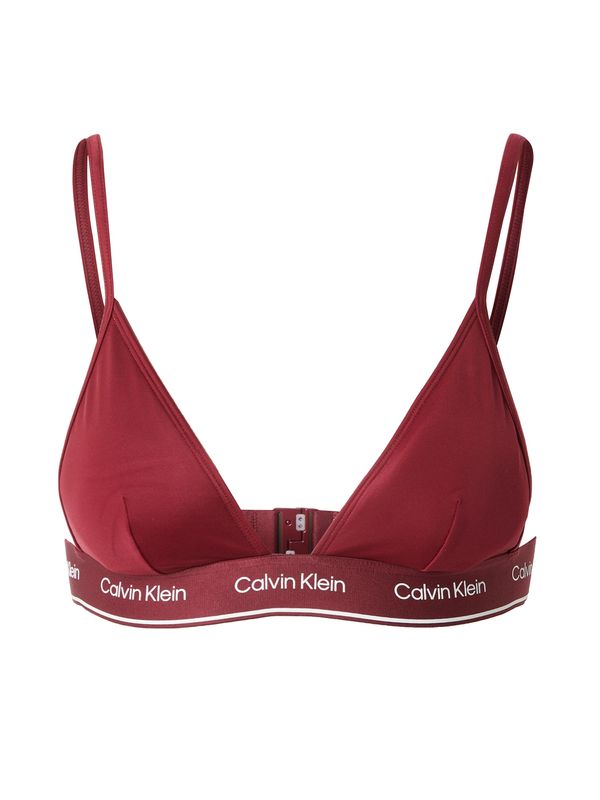 Calvin Klein Swimwear Calvin Klein Swimwear Bikini gornji dio 'Meta Legacy'  ljubičasto crvena / bijela