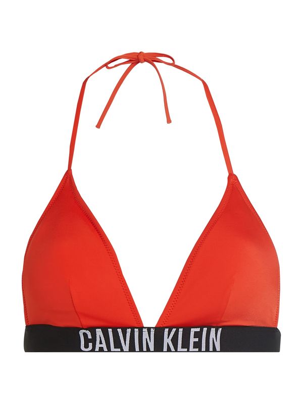 Calvin Klein Swimwear Calvin Klein Swimwear Bikini gornji dio  narančasto crvena / crna / prljavo bijela