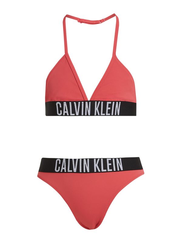 Calvin Klein Swimwear Calvin Klein Swimwear Bikini  lubenica roza / crna / bijela