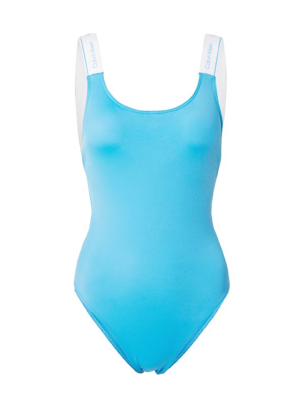 Calvin Klein Swimwear Calvin Klein Swimwear Jednodijelni kupaći kostim  azur / bijela