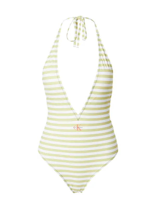 Calvin Klein Swimwear Calvin Klein Swimwear Jednodijelni kupaći kostim  bež / bijela