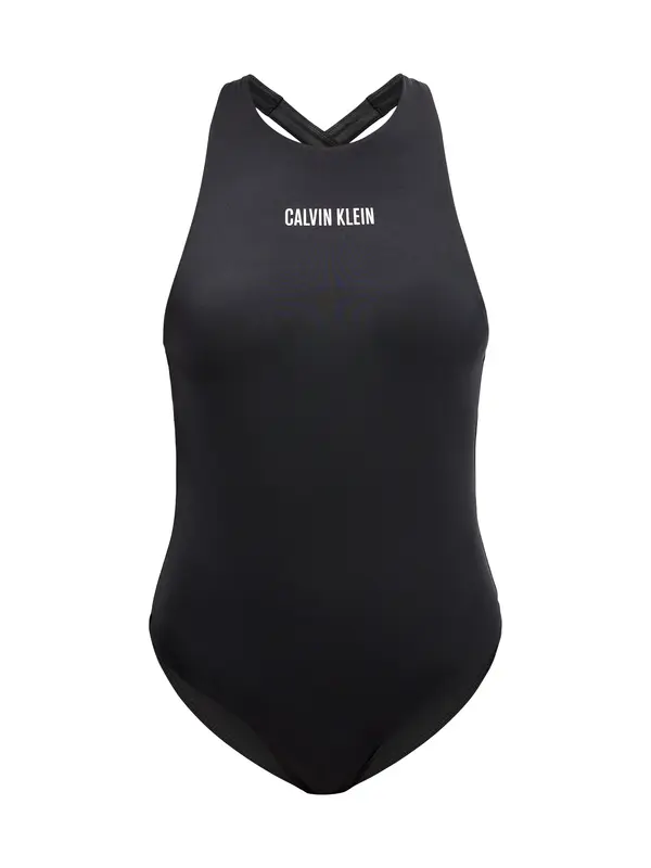 Calvin Klein Swimwear Calvin Klein Swimwear Jednodijelni kupaći kostim 'INTENSE POWER'  crna / bijela