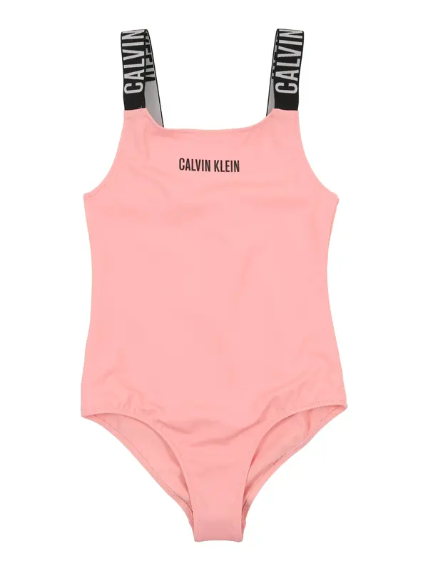 Calvin Klein Swimwear Calvin Klein Swimwear Jednodijelni kupaći kostim 'Intense Power'  svijetlosiva / roza / crna