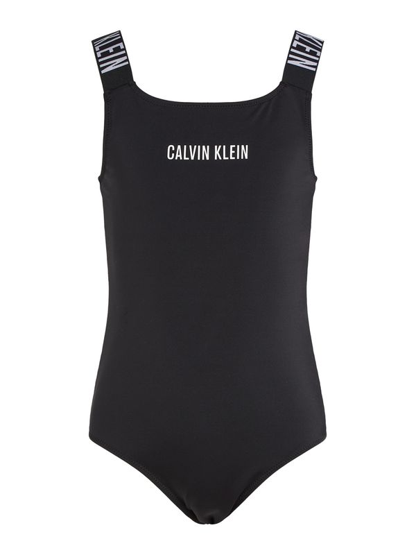 Calvin Klein Swimwear Calvin Klein Swimwear Jednodijelni kupaći kostim  svijetlosiva / crna / bijela