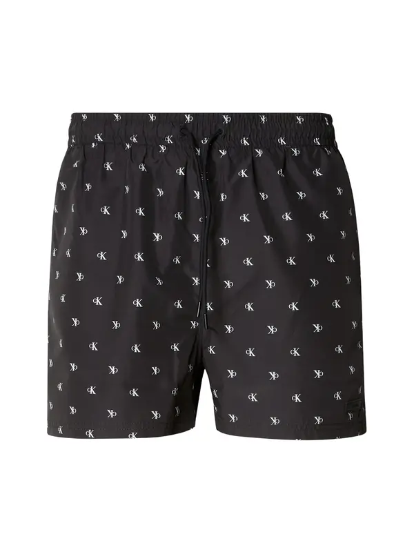 Calvin Klein Swimwear Calvin Klein Swimwear Kupaće hlače  crna / bijela